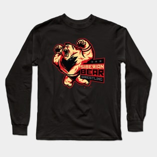 Siberian Bear Wrestling Long Sleeve T-Shirt